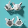 Fox 3D papercraft, Make 2 smiling foxes yourself from these printable patterns and instructions. Forest themed bedroom. (beginner-friendly)