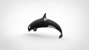 Papercraft Orca: 3D Low Poly Paper Sculpture DIY (PDF Pattern)