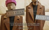 The man in the hat Low Poly 3D Character Papercraft Head PDF People template DIY