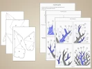 Tree papercraft DIY PDF template DXF cameo