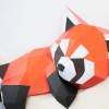 Red Panda On The Moon PDF Template Pepakura Papercraft Origami