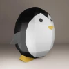 Low Poly Penguin Papercraft Template: DIY Winter Decor (Digital Download)