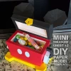 Mini Treasure Chest #2 - DIY Polygonal Paper Art Model Template, Paper Craft