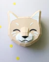Gift box Cat Low Poly Papercraft PDF template
