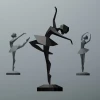 Ballerina Papercraft 3D Decor Sculpture, Low Poly Ballerina, DIY Ballerina Dancer for Girls Room, Woman Paper Sculptures, PDF TEMPLATE