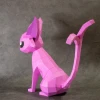 Pokemon Espeon Eevee Evolution 3D Papercraft PDF Templates For Cricut Projects, DIY Pokemon Low Poly, 3D Sculpted