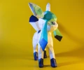 Pokemon Glaceon Eevee Evolution 3D Papercraft PDF, Templates, DIY Pokemon Low Poly, 3D