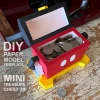 Mini Treasure Chest #2 - DIY Polygonal Paper Art Model Template, Paper Craft