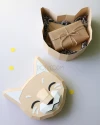 Gift box Cat Low Poly Papercraft PDF template