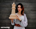 3D Papercraft Chess Set Template, DIY Low Poly Sculpture (Pepakura Pattern)