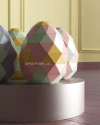 Easter Eggs set Low Poly Papercraft PDF template 3d Model Sculpture