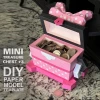 Mini Treasure Chest #3 - DIY Polygonal Paper Art Model Template, Paper Craft