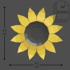 Sunflower, Flower, Stand with Ukraine Low Poly Plant Papercraft PDF template