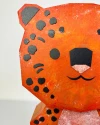 Tiger cub Low Cat leopard Birthday party Poly Papercraft PDF template DIY