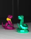 Snake Low Poly Christmas Papercraft New year PDF template 3d Model Sculpture