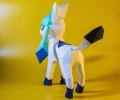 Pokemon Glaceon Eevee Evolution 3D Papercraft PDF, Templates, DIY Pokemon Low Poly, 3D