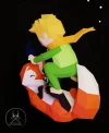 LE PETIT PRINCE AND FOX, Papercraft, Template, DIY, Paper, Low Poly, Cute, Kawaii, 3D Model, Pdf Low Poply, Kids Toy