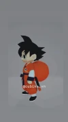Son Goku Papercraft Template | DIY 3D Low Poly Anime Model | Dragon Ball Fan Art & Desk Decor | Unique Gift