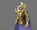 Saint Seiya Aries Mu half wall hanging Papercraft , PDF Template, DIY 3d Model, FanArt, Paper Sculpture, Low Poly, Pepakura, Craft, Manualidad, Arte de Papel