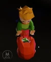 LE PETIT PRINCE AND FOX, Papercraft, Template, DIY, Paper, Low Poly, Cute, Kawaii, 3D Model, Pdf Low Poply, Kids Toy