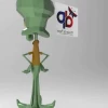 Squidward J. Q. Tentacles SpongeBob SquarePants Papercraft , PDF Template, DIY 3d Model, FanArt, Paper Sculpture, Low Poly, Pepakura, Craft, Manualidad, Arte de Papel
