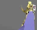 Saint Seiya Aries Mu half wall hanging Papercraft , PDF Template, DIY 3d Model, FanArt, Paper Sculpture, Low Poly, Pepakura, Craft, Manualidad, Arte de Papel
