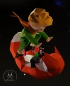 LE PETIT PRINCE AND FOX, Papercraft, Template, DIY, Paper, Low Poly, Cute, Kawaii, 3D Model, Pdf Low Poply, Kids Toy