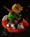 LE PETIT PRINCE AND FOX, Papercraft, Template, DIY, Paper, Low Poly, Cute, Kawaii, 3D Model, Pdf Low Poply, Kids Toy