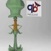 Squidward J. Q. Tentacles SpongeBob SquarePants Papercraft , PDF Template, DIY 3d Model, FanArt, Paper Sculpture, Low Poly, Pepakura, Craft, Manualidad, Arte de Papel