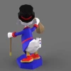 Scrooge McDuck Papercraft , PDF Template, DIY 3d Model, FanArt, Paper Sculpture, Low Poly, Pepakura, Craft, Manualidad, Arte de Papel