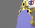 Saint Seiya Aries Mu half wall hanging Papercraft , PDF Template, DIY 3d Model, FanArt, Paper Sculpture, Low Poly, Pepakura, Craft, Manualidad, Arte de Papel