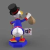 Scrooge McDuck Papercraft , PDF Template, DIY 3d Model, FanArt, Paper Sculpture, Low Poly, Pepakura, Craft, Manualidad, Arte de Papel