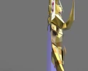 Saint Seiya Aries Mu half wall hanging Papercraft , PDF Template, DIY 3d Model, FanArt, Paper Sculpture, Low Poly, Pepakura, Craft, Manualidad, Arte de Papel