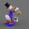 Scrooge McDuck Papercraft , PDF Template, DIY 3d Model, FanArt, Paper Sculpture, Low Poly, Pepakura, Craft, Manualidad, Arte de Papel