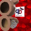 Valentine's Day Bear Wall Papercraft , PDF Template, DIY 3d Model, FanArt, Paper Sculpture, Low Poly, Pepakura, Craft, Manualidad, Arte de Papel