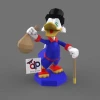 Scrooge McDuck Papercraft , PDF Template, DIY 3d Model, FanArt, Paper Sculpture, Low Poly, Pepakura, Craft, Manualidad, Arte de Papel