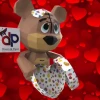 Valentine's Day Bear Wall Papercraft , PDF Template, DIY 3d Model, FanArt, Paper Sculpture, Low Poly, Pepakura, Craft, Manualidad, Arte de Papel