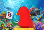The little Mermaid Kawaii Papercraft , PDF Template, DIY 3d Model, FanArt, Paper Sculpture, Low Poly, Pepakura, Craft, Manualidad, Arte de Papel