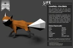 Fox Beta - Family Fox Low Poly Papercraft, DIY 3D Paper Model for Creative Home Decoration