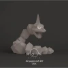 Onix, DIY, Papercraft, Low Poly, 3D model, Pokemon, Series, Tv, Animation, Anime, Room Decor