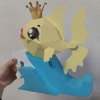 Fish Papercraft Template - Low Poly, Pepakura PDF, DIY Handmade, Home Decoration, Creative Gifts