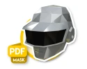 Silver Daft Punk Helmet Patterns