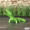 Crocodile Papercraft, Paper Sculpture, Low Poly Papercraft