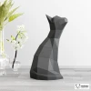 Cat Papercraft, DIY Paper Sculpture, Low Poly Papercraft