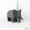 Elephant Papercraft, DIY Paper Sculpture, Low Poly Papercraft