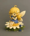 Blueberry Fairy Papercraft Template | DIY 3D Low Poly Fairy Sitting on Log | Enchanted Forest Decor & Unique Gift
