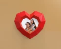 Heart Frame Papercraft, Lowpoly, Low poly Papercraft