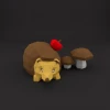 Hedgehog Papercraft Template - Low Poly, Pepakura PDF, DIY Handmade, Home Decoration, Creative Gifts