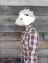 HEDGEHOG Mask DIY, Lowpoly Papercraft