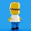 Homer Simpson 3D Digital Template PDF | DIY Papercraft | The Simpsons| Instant Download |